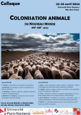 Affiche de l'évènement : informations pratiques + photo d'un troupeau de moutons sur un chemin, surplombé d'un ciel à la fois ensoleillé et nuageux