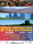 Affiche du colloque "Chili, 50 ans, 1973-2023. Des changements ?"